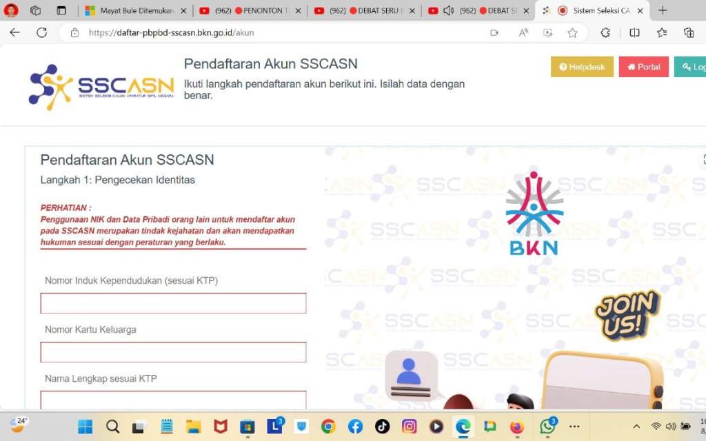 Pendaftaran CPNS 2024 & PPPK Sudah Dibuka? Honorer kok Bisa Bikin Akun SSCASN